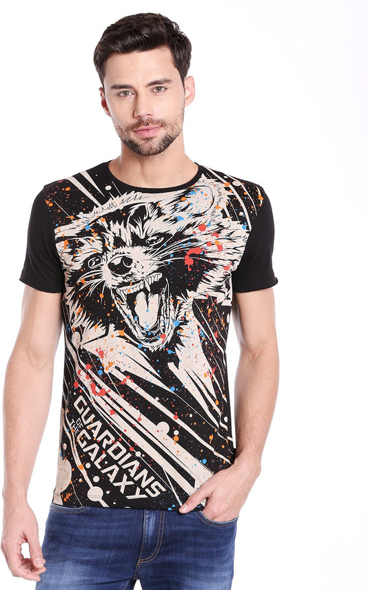 JACK \u0026 JONES Printed Men Round Neck 