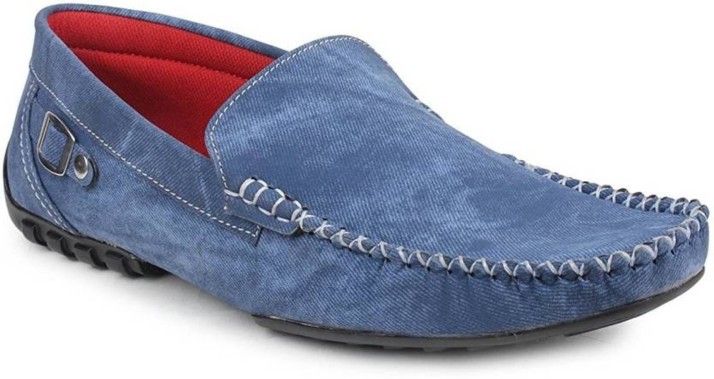 blue colour loafers