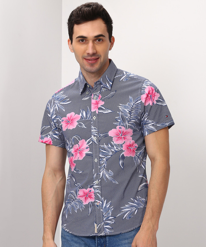 tommy hilfiger floral shirt