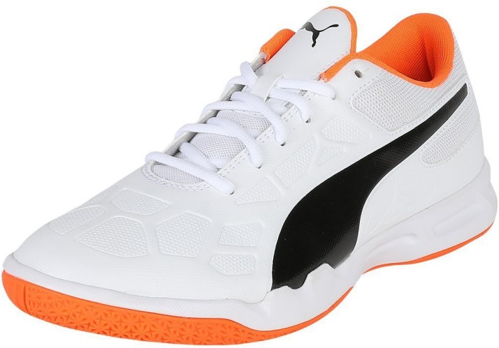 puma white orange shoes