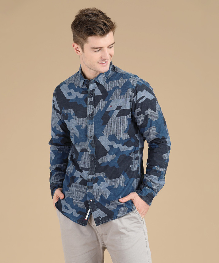 tommy hilfiger camouflage shirt