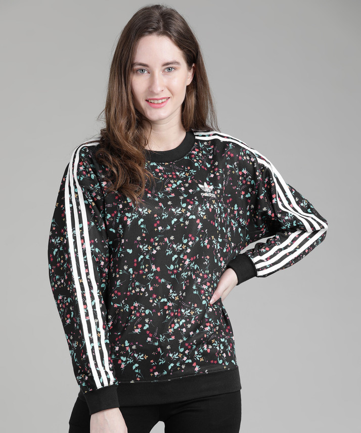 flower adidas sweatshirt