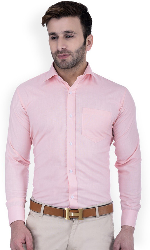 pink tshirt man