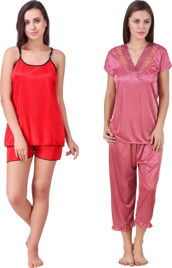 ladies night suit flipkart