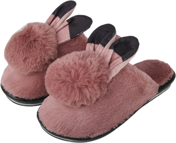 fur slippers flipkart