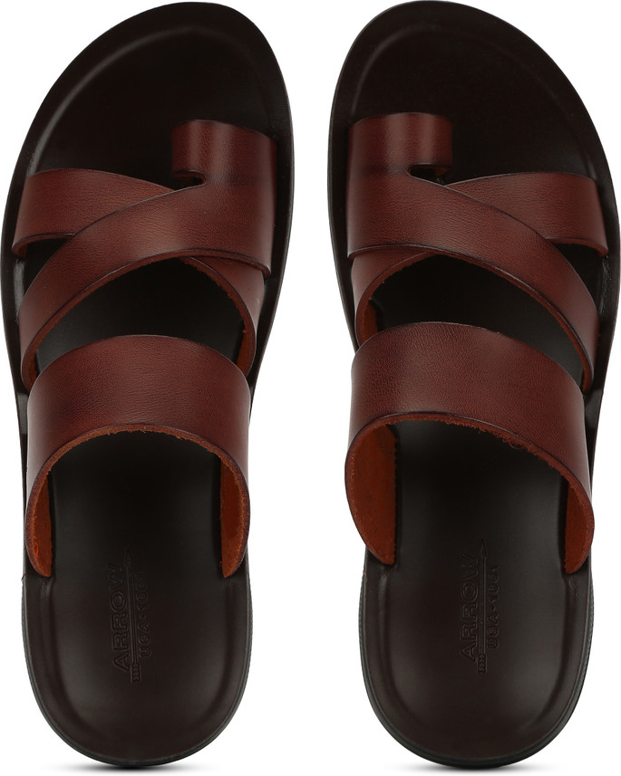 arrow leather chappals