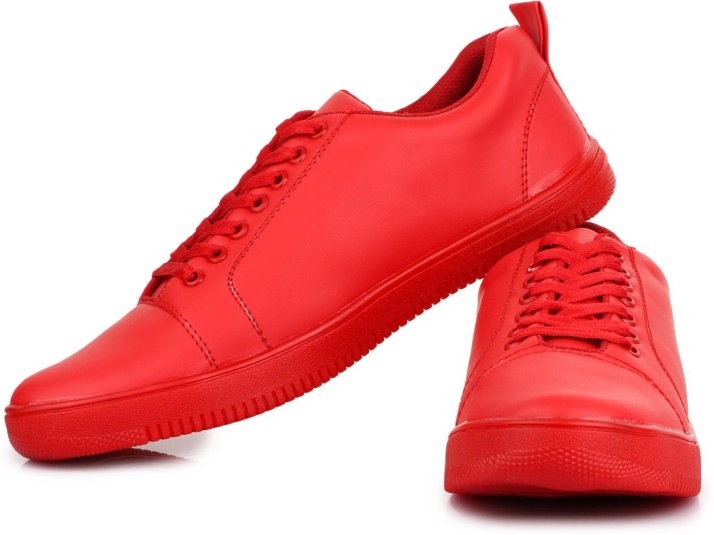 red color shoes