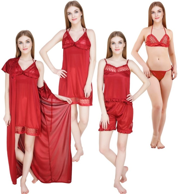 ladies night suit flipkart