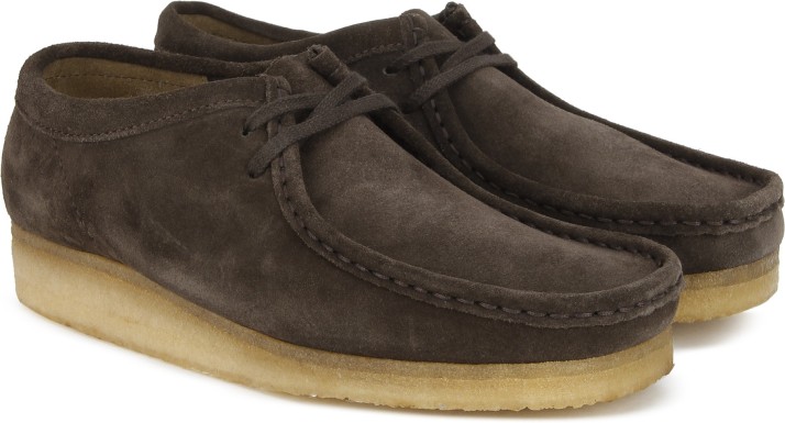 chocolate brown wallabees