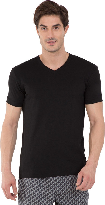 v shape black t shirt