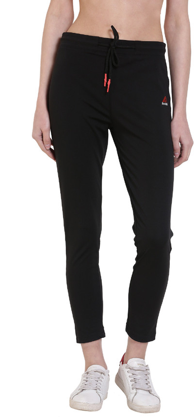 Reddit Solid Women Black Track Pants 