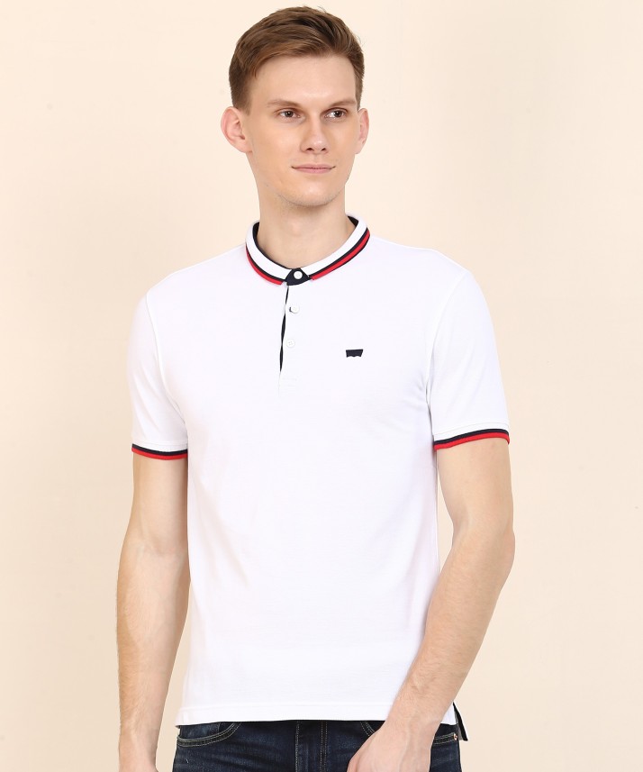 levis white polo t shirt