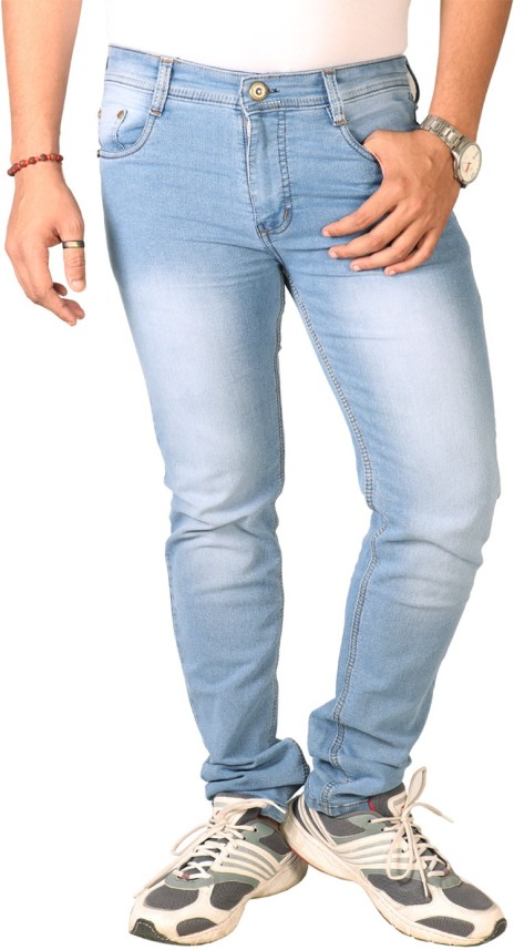 lzard regular men blue jeans