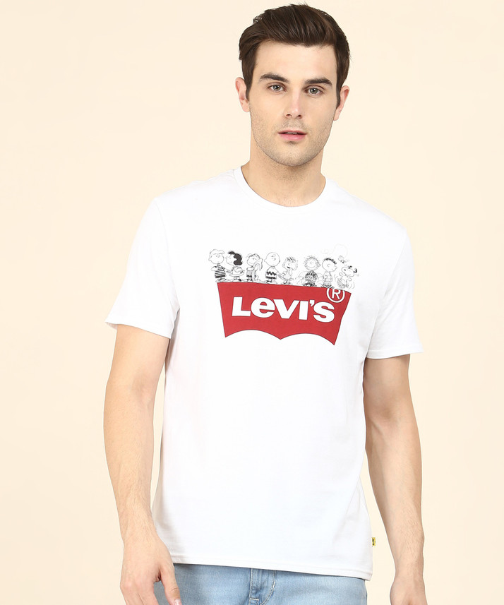 levis mens white t shirt