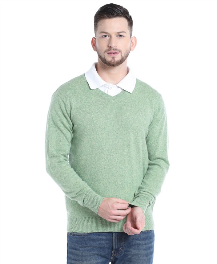 light green mens sweater