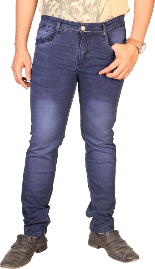 lzard regular men blue jeans