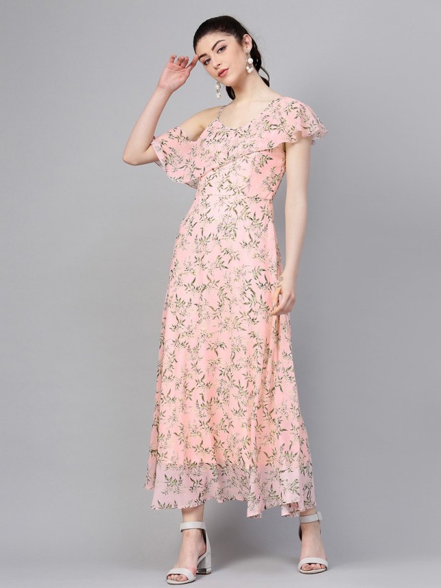 pink gown flipkart