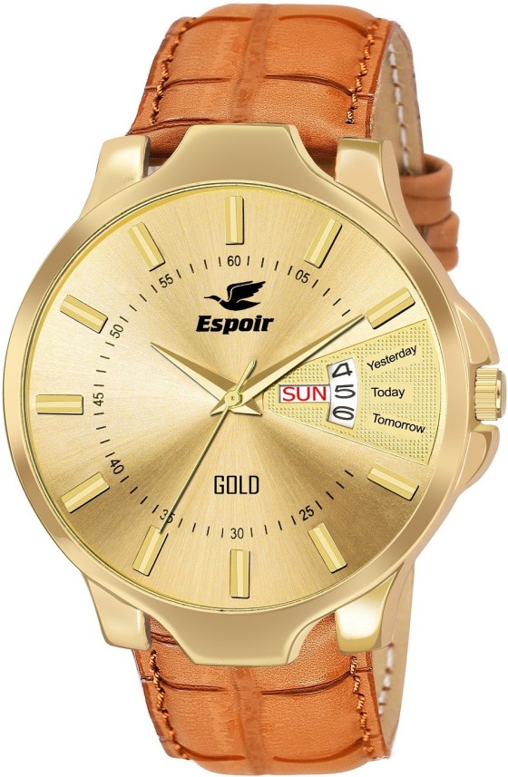 flipkart gold watch