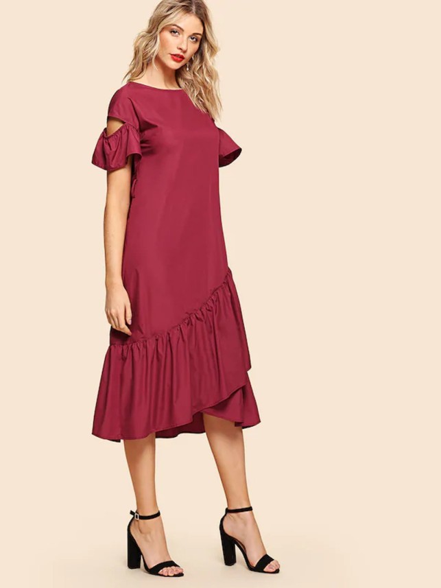 ruffle dress flipkart