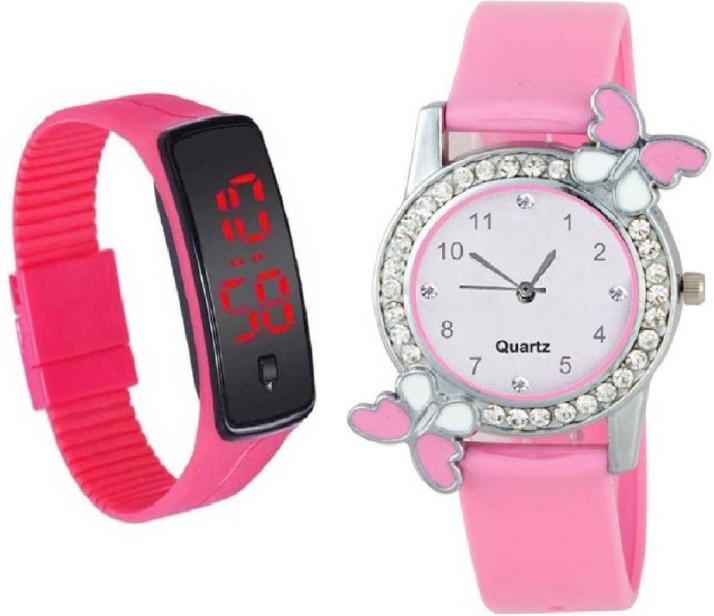 analog digital watch for women