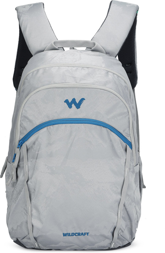 solid grey backpack