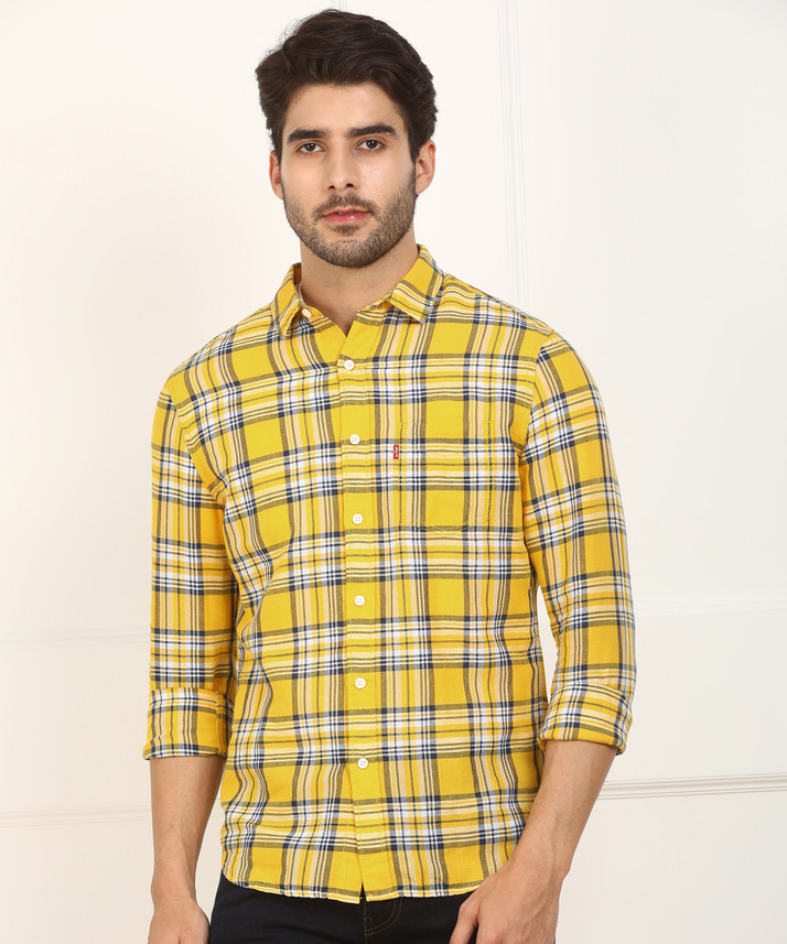 levi check shirt mens