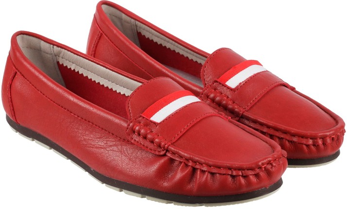 mochi red loafers