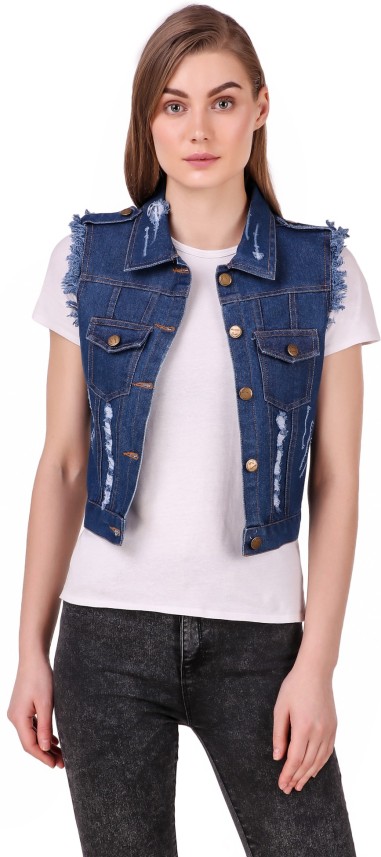 half jeans jacket for ladies