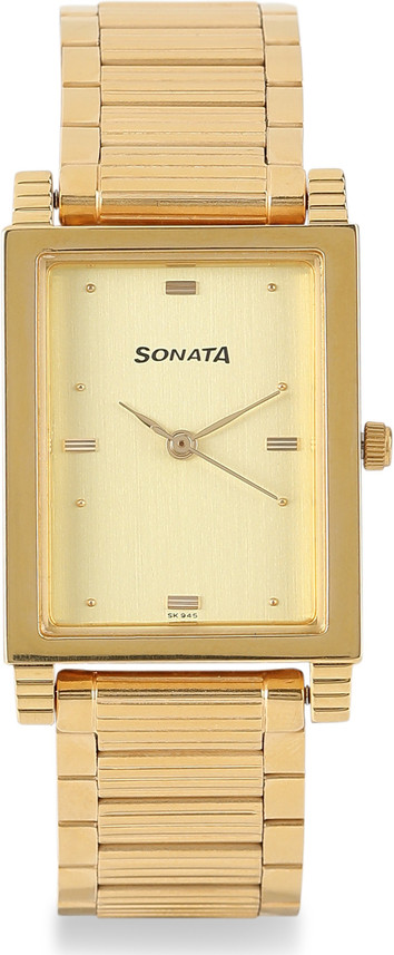 sonata gold watch