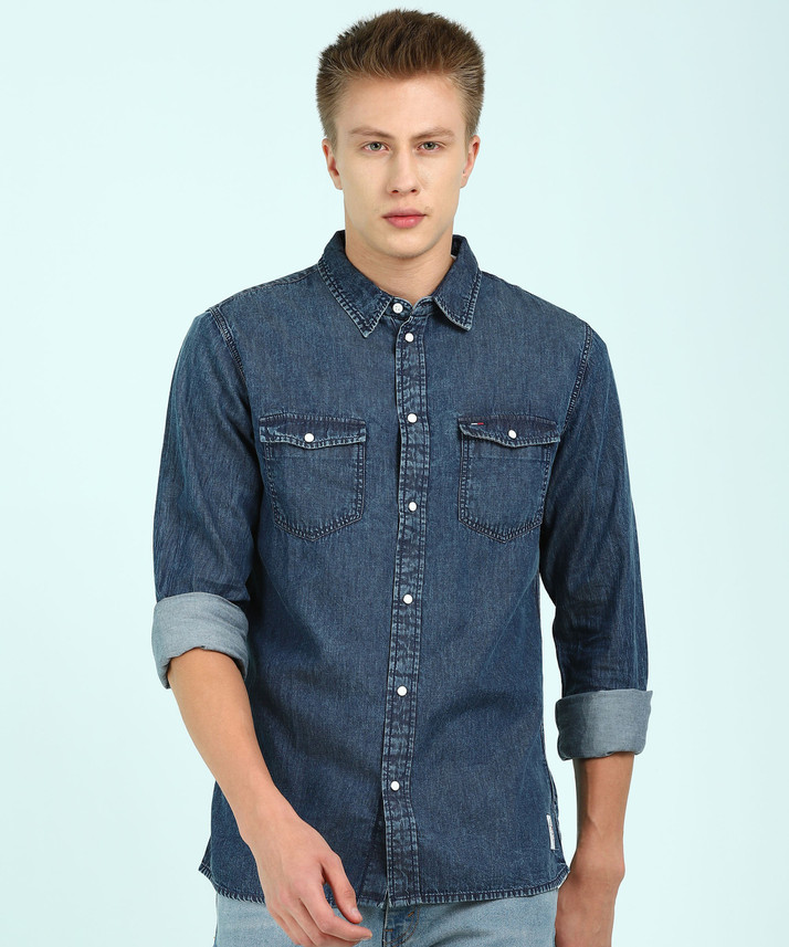 blue hilfiger shirt