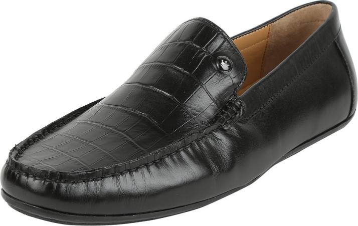 louis philippe black loafers