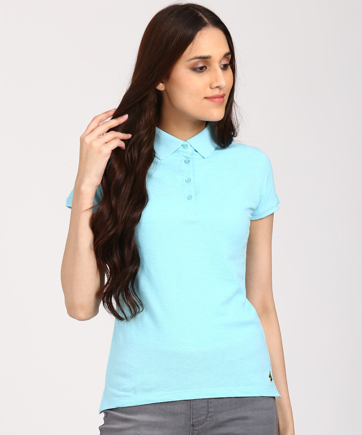 polo neck t shirts for womens