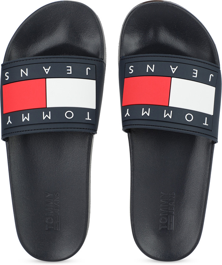 tommy jeans flag slides