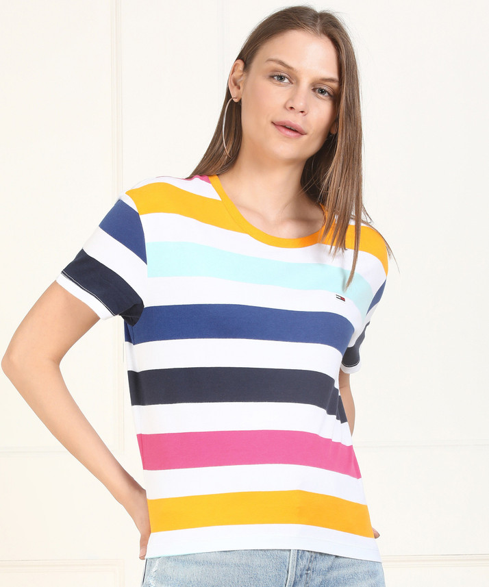 tommy hilfiger women's striped t shirt