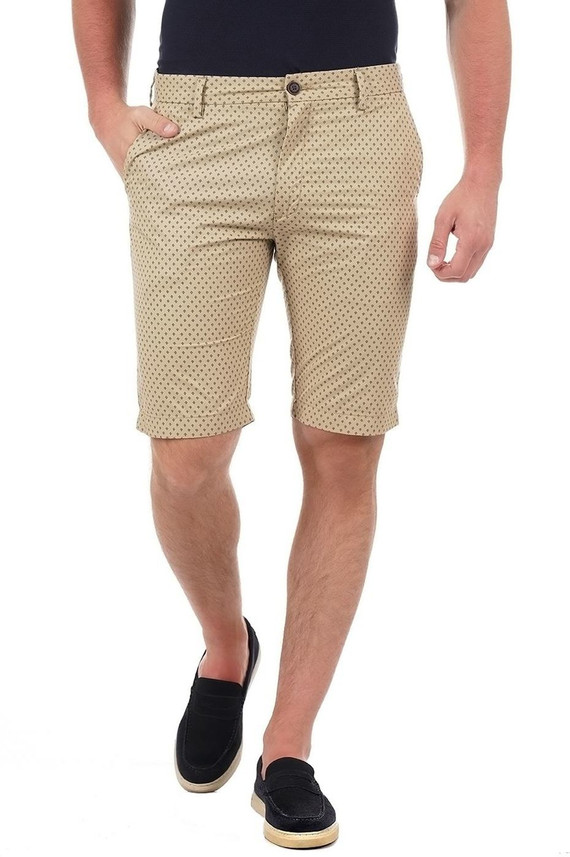 INDIAN TERRAIN Printed Men Beige Chino 