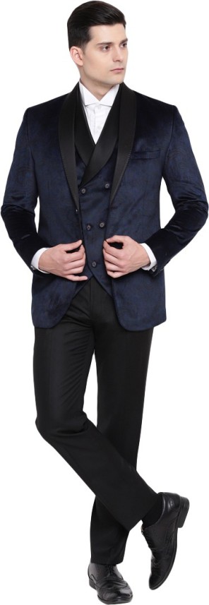 black velvet 3 piece suit