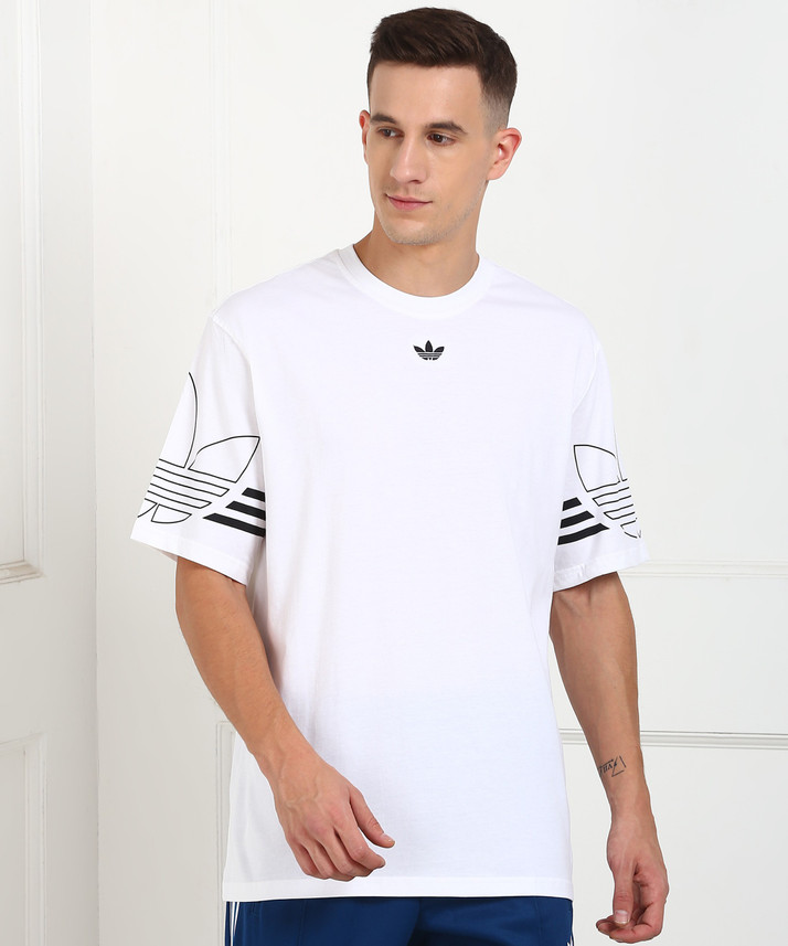 adidas white t shirt mens