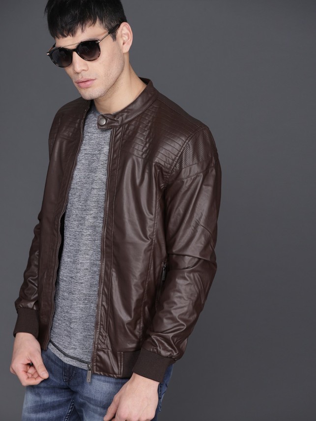 wrogn leather jacket