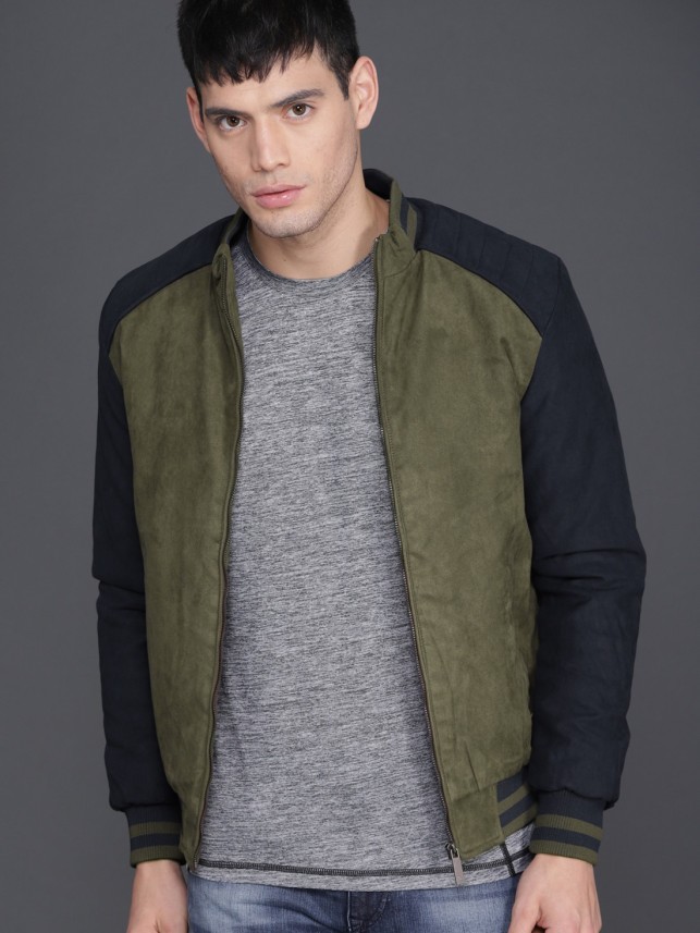 wrogn olive green jacket