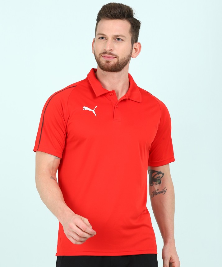 puma red polo t shirt