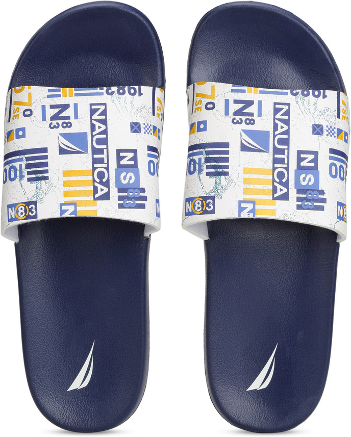 nautica slides blue