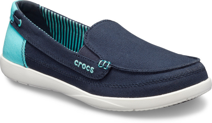 crocs canvas loafers
