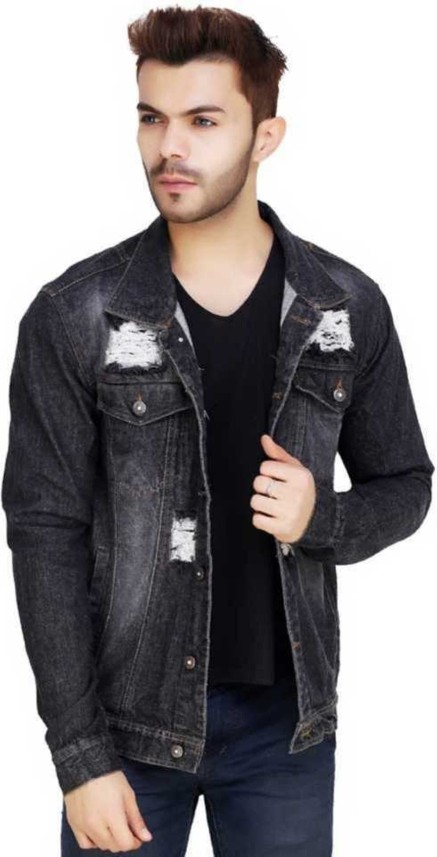 flipkart denim jacket men