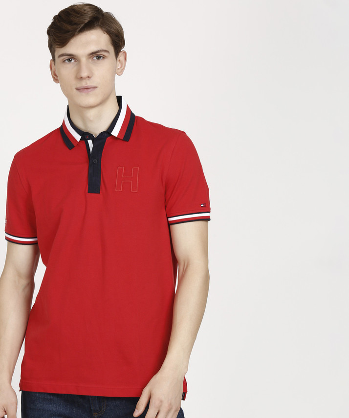 red tommy hilfiger t shirt