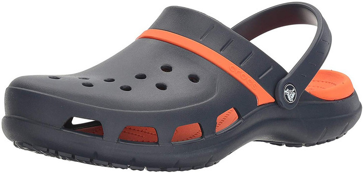 mens navy crocs