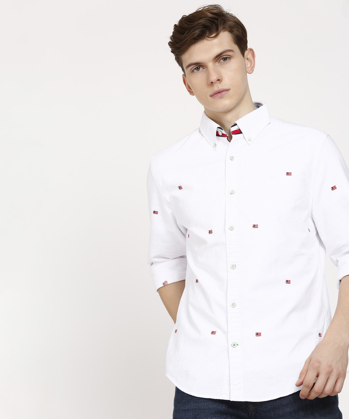 tommy hilfiger white shirt mens
