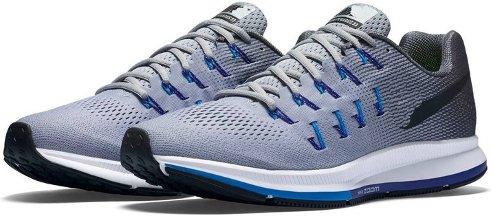 Air Sports Air Zoom Pegasus 33 Grey Running Shoes For Men - Buy Air Sports Air  Zoom Pegasus 33 Grey Running Shoes For Men Online at Best Price - Shop  Online for