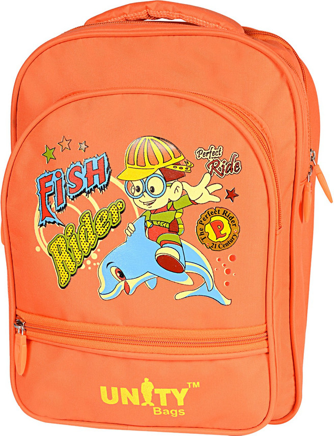 kids orange backpack