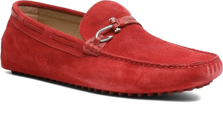 aldo mens red loafers