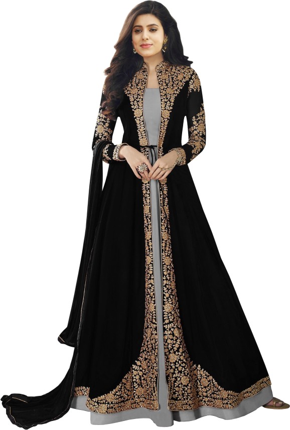 black salwar suit flipkart